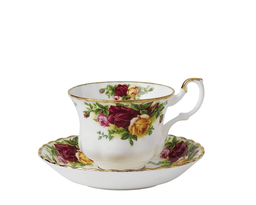 Royal Albert Чайная чашка Old County Roses 250 мл с блюдцем