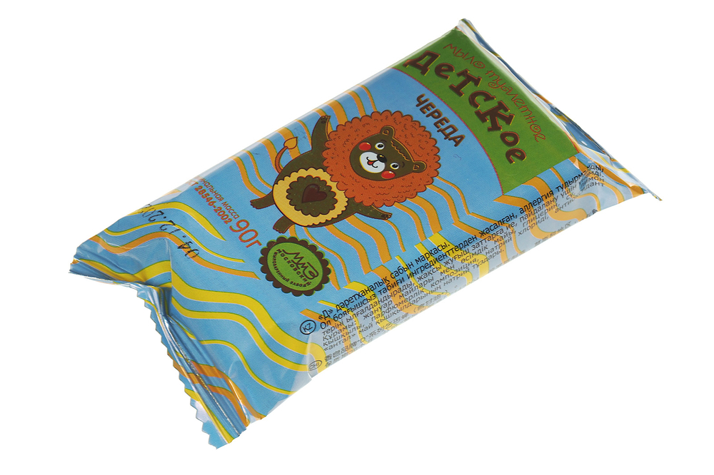 Мыло туалетное Детское 90г с чередой ММЗ