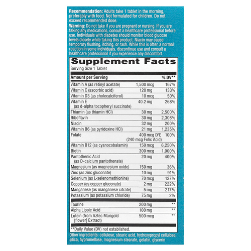 Nature's Way, Alpha Betic®, мультивитамины, 30 таблеток