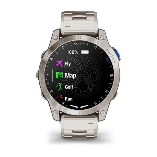 Умные авиационные часы Garmin D2™ Mach 1 с титановым браслетом