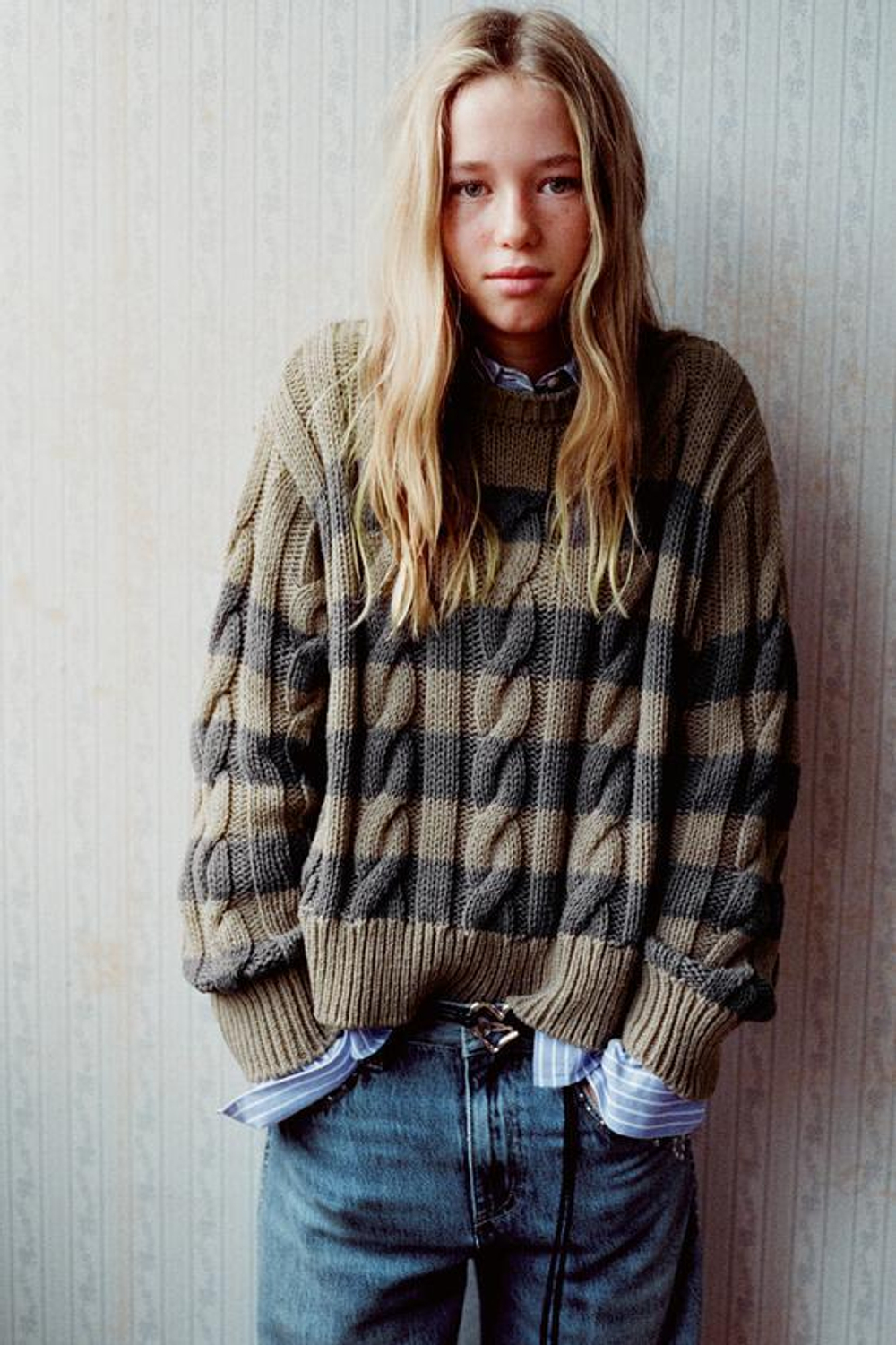 ZARA СВИТЕР В ПОЛОСКУ, ПОЛОСКИ