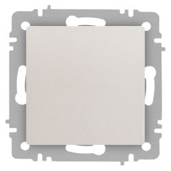 Кнопка Intro Accent 6-109-06 10А-250В IP20 СУ AL/CU перламутр