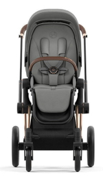Коляска Cybex Priam IV Rosegold complete и автокресло Cloud G i-Size Fog Grey 3 в 1 Mirage Grey