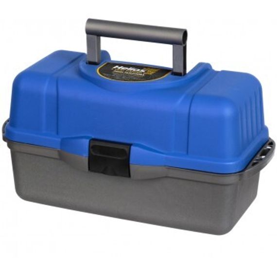 Ящик рыболова Helios трехполочный синий