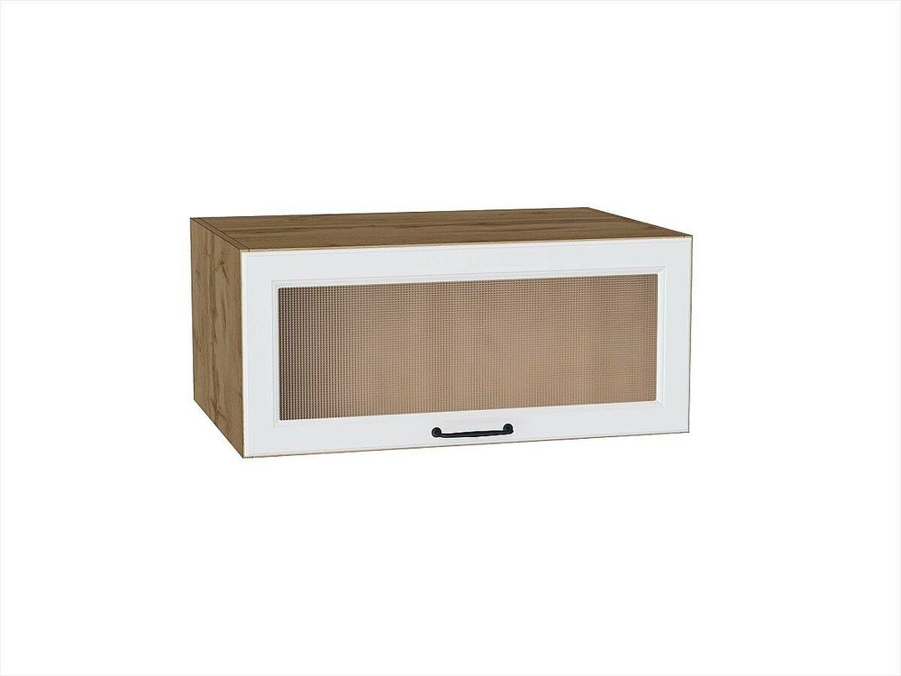 Шкаф верхний горизонтальный остекленный глубокий Ницца