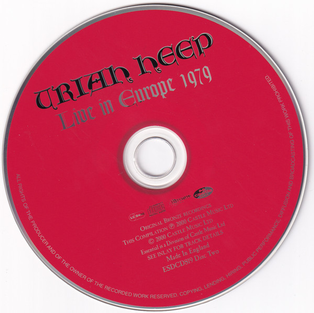 Uriah Heep / Live In Europe 1979 (2CD)