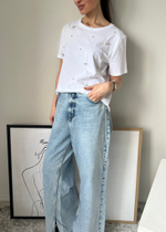 Хлопковая футболка Zara, L