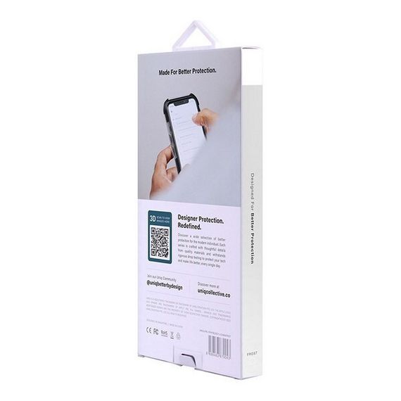 Чехол Uniq Combat Aramid effect для iPhone 13 Pro (IP6.1PHYB(2021)-COMAFRST) прозрачный (Frost)