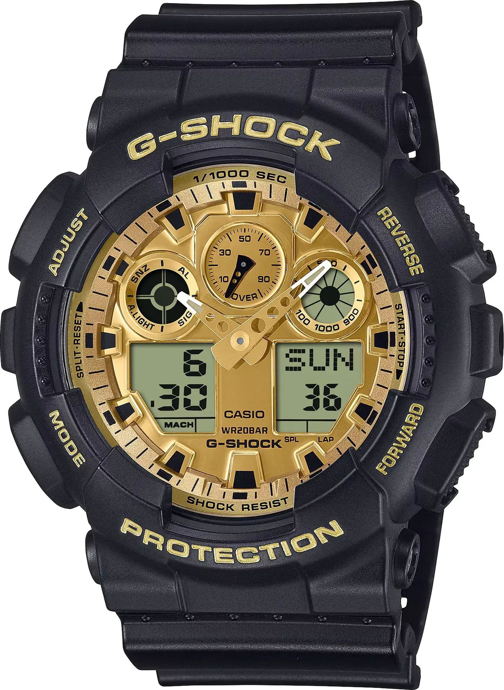 Мужские наручные часы Casio GA-100GGB-1A9