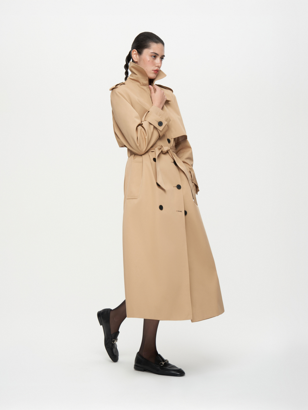 Тренч свободного силуэта