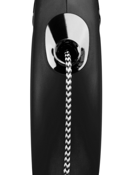 Поводок-рулетка Flexi New Classic XS. Трос 3 м. для собак до 8 кг. Черный