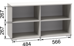 Тумба для ТВ-техники Ричард  РТ-2 ясень анкор светлый