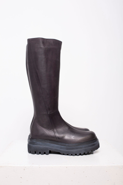 ВЫСОКИЕ САПОГИ ИЗ ГЛАДКОЙ КОЖИ