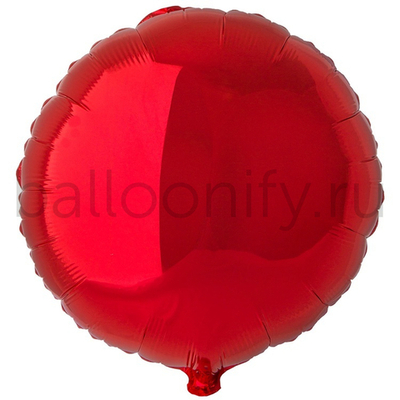 Фольгированная фигура, круг 32"/81СМ Металлик Red(FM)
