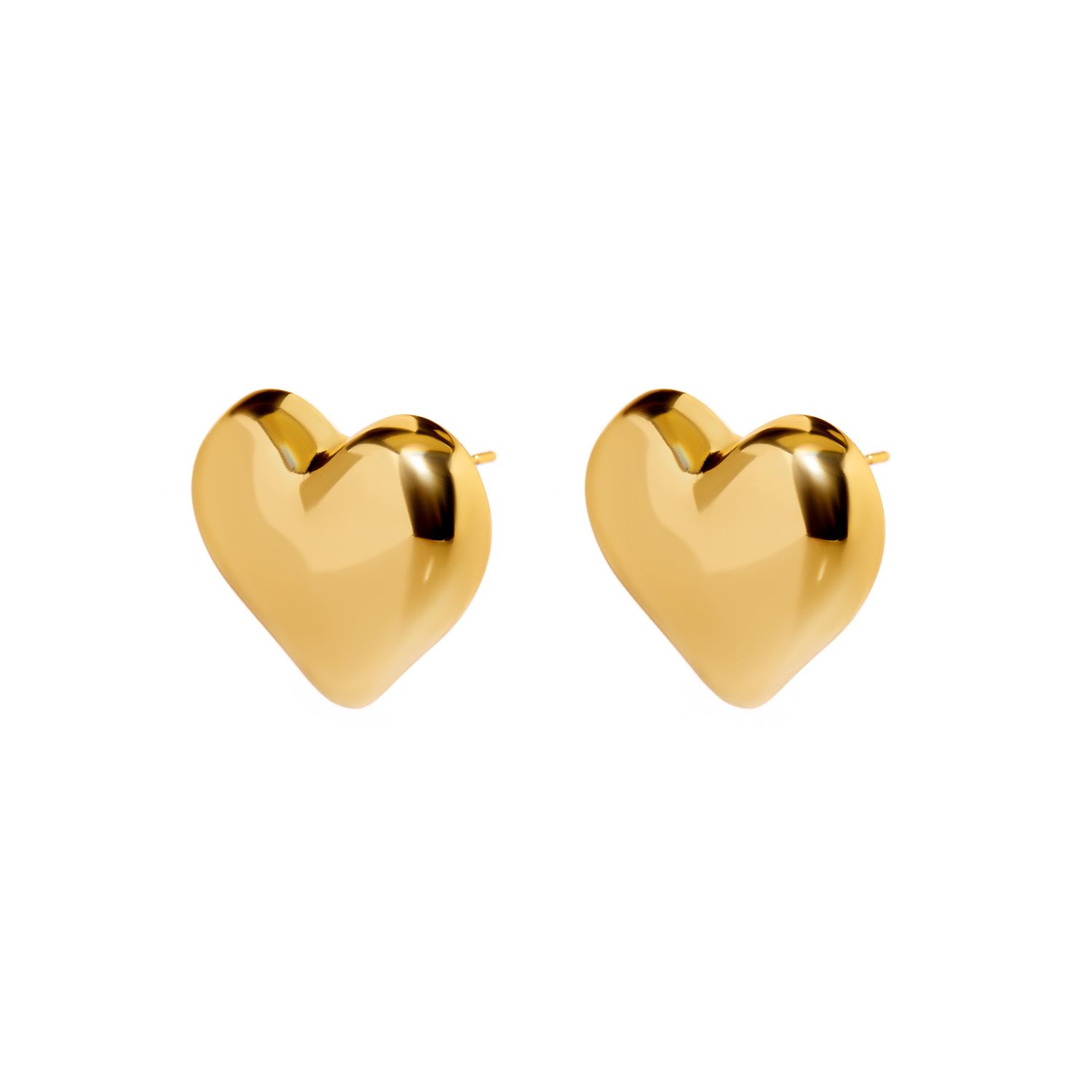Серьги Plain Gold Earings – Heart