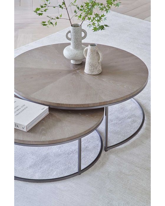 Комплект серых кофейных столов Louvre Home Фитц LHFCT320VIM-GWO
