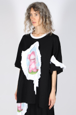 CHARLES JEFFREY LOVERBOY ФУТБОЛКА ЧЕРНАЯ RUFFLE