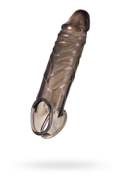 Насадка XLover by TOYFA, для увеличения размера, TPE, черная, 15,5 см