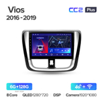 Teyes CC2 Plus 10.2" для Toyota Vios, Yaris L 2016-2019