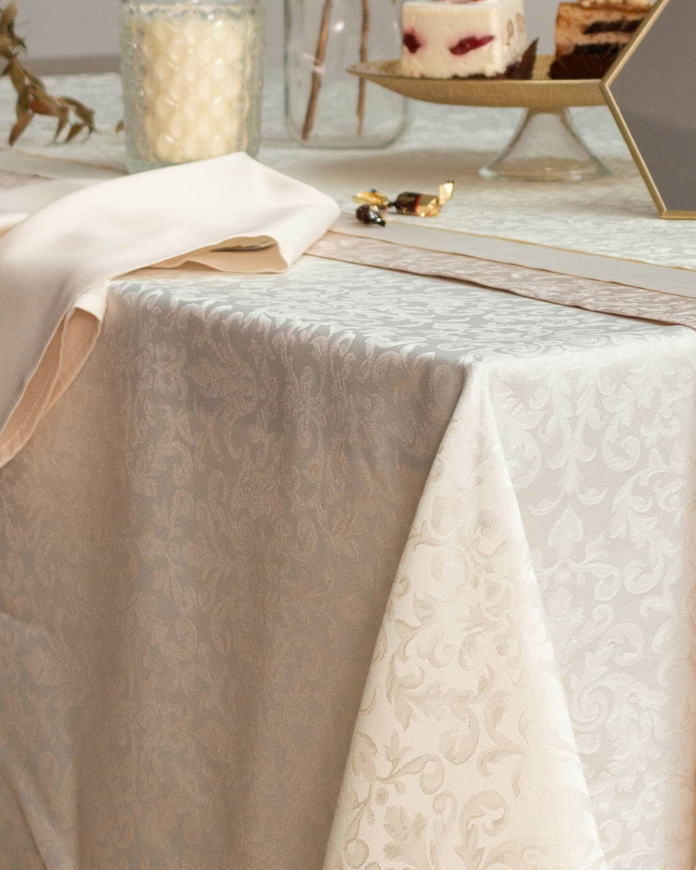 Скатерть 180х280 Sofi De MarkO Бекки молочная