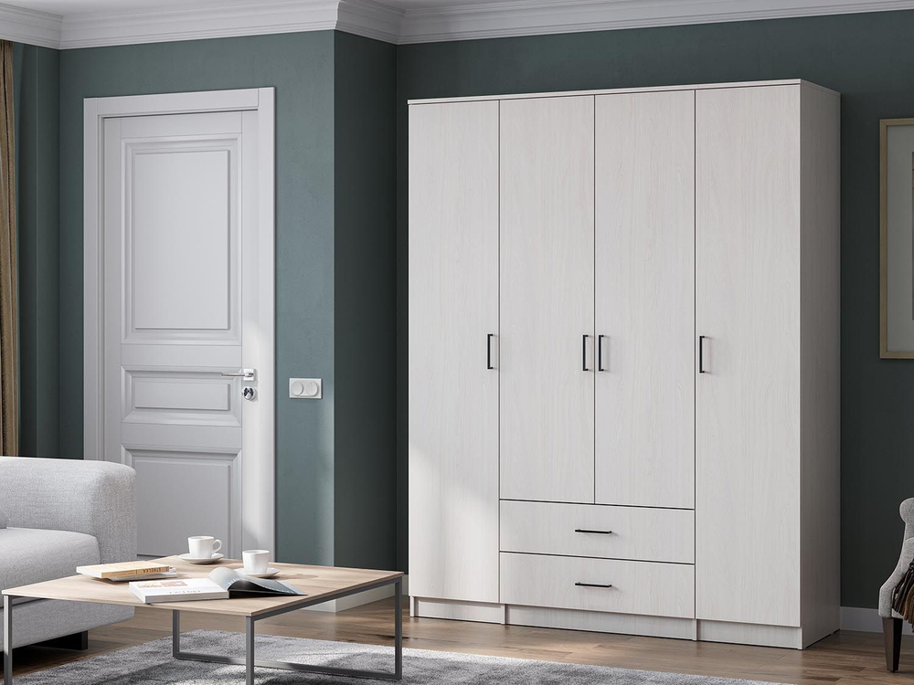 ШК 1 шкаф (серия 2) / Ясень светлый