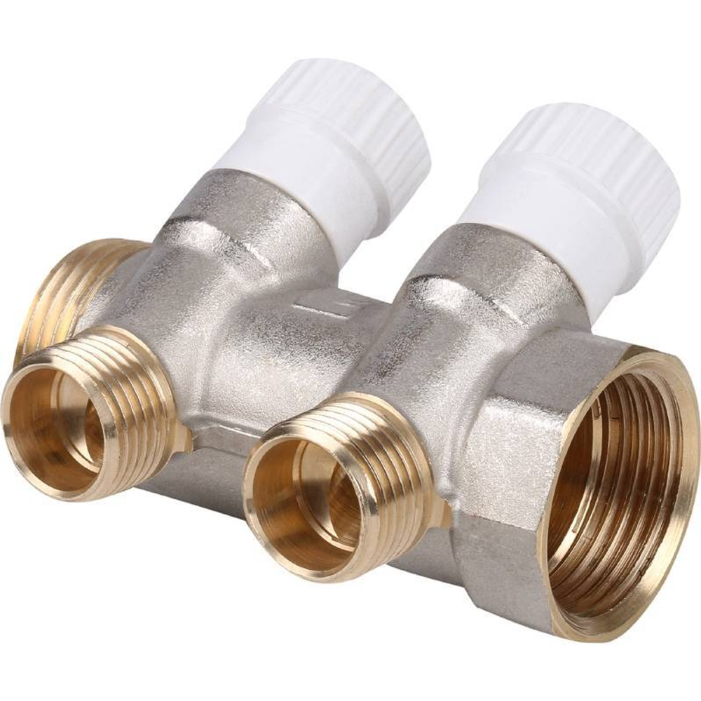 Коллектор регулировочный STOUT 1"х1/2" 2вых