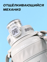 Термос Bottled Joy, нержавеющая сталь 316, 500 мл, белый (глянец)