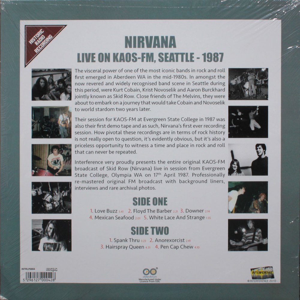 Nirvana / Live On KAOS-FM, Seattle-1987 (LP)