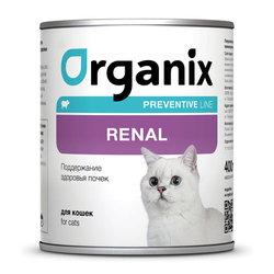 ORGANIX Renal Консервы для кошек поддержание здоровья почек у взрослых кошек, 100гр