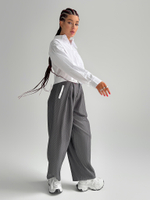 Рубашка Margo 060 однотонная с длинным рукавом укороченная