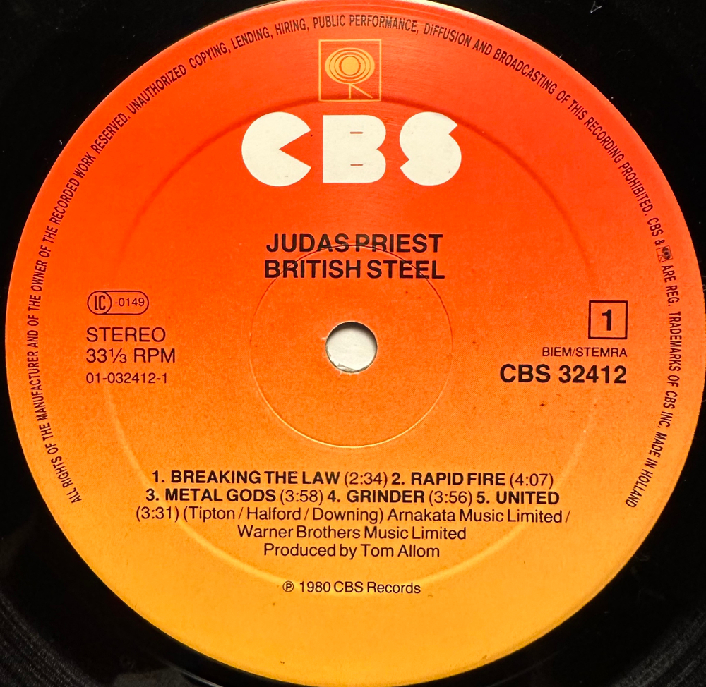Judas Priest - British Steel (Голландия 1980г.)