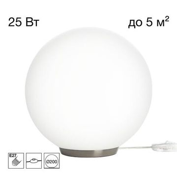 Настольная лампа Ø200 1*Е27 CL941D20T1 матовый хром Ron Citilux