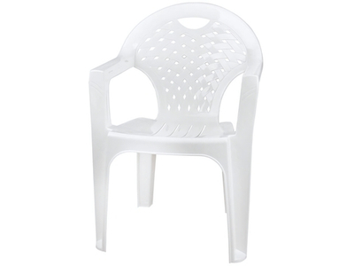 Кресло пластиковое белое