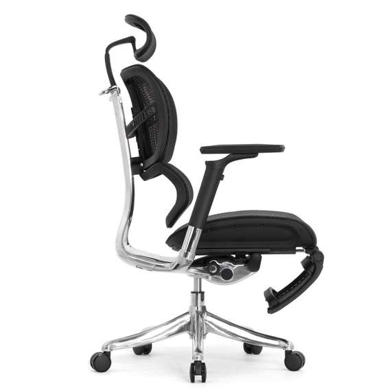 Кресло EXPERT 2 FLY RFYM 01 (сидение MAX с подножкой, подлокотник 6D(360), сетка черн/каркас черн)