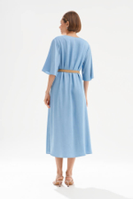 51747 Платье женское (голубой джинс)