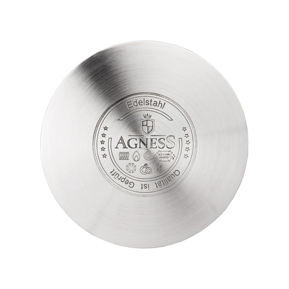 ЧАЙНИК AGNESS СО СВИСТКОМ, 3,0 Л И СКЛАДЫВАЮЩЕЙСЯ РУЧКОЙ