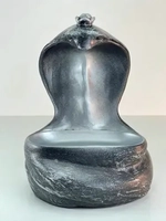 Статуэтка-подставка для мелочей 22*16см «Змея» (античное серебро)