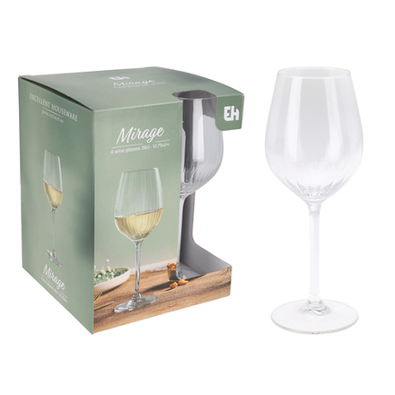 Набор из 4 бокалов для вина Mirage 380 мл