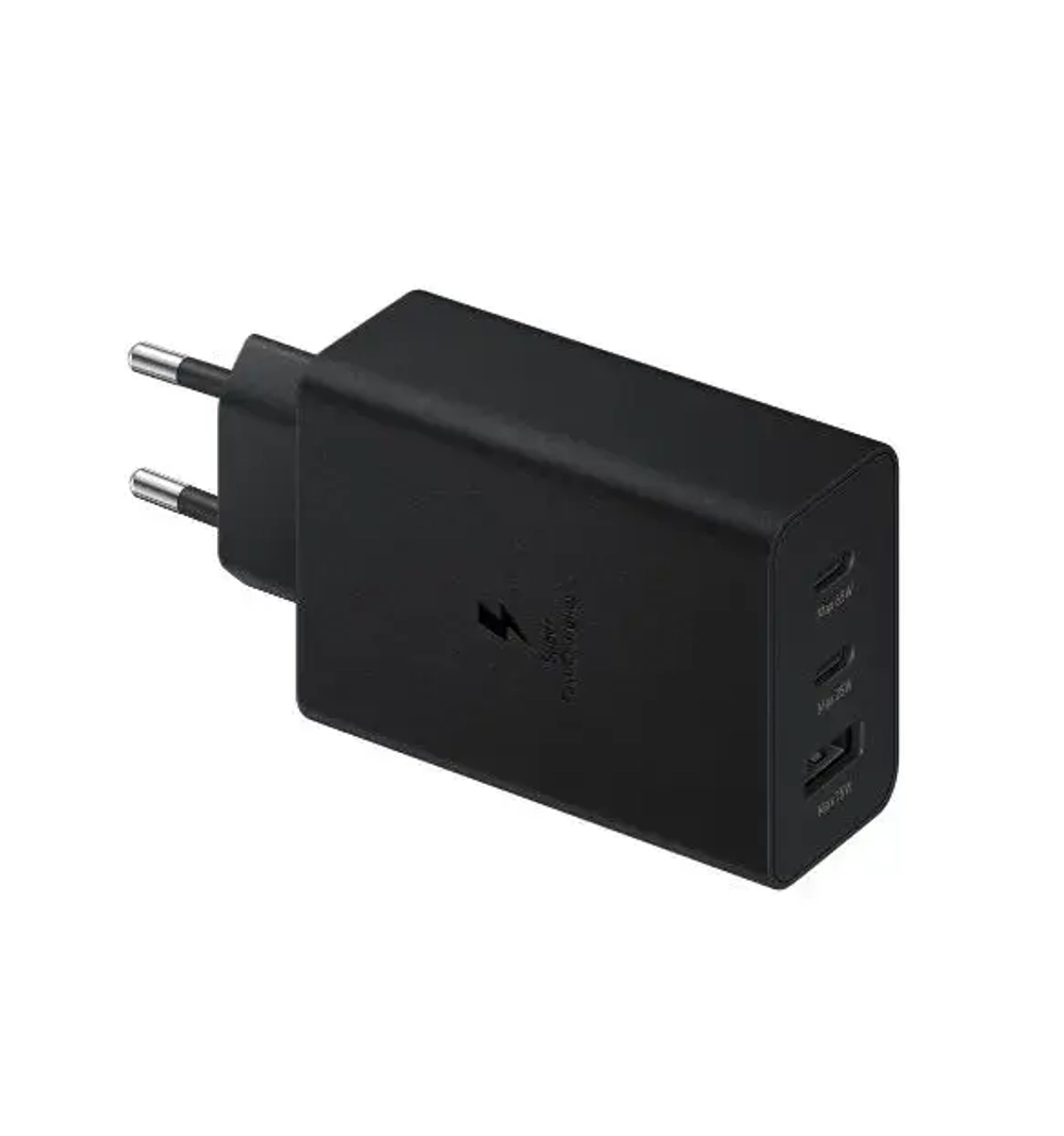 Сетевое зарядное устройство Samsung Super Fast Charger 2хType-C/USB 3.0 /65W (черный)