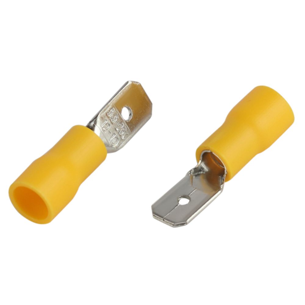 Разъем плоский ЭРА NO-225-40 РпИп 5-6-0.8 изолированный «вилка» (упаковка 10 штук) | Наконечники слаботочные