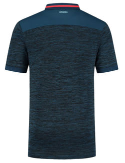 Теннисное поло K-Swiss Tac Hypercourt Polo Melange - Turquoise