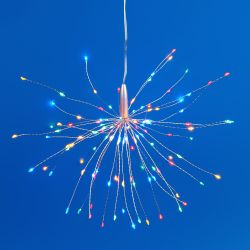 ULD-H3030-150-DTA-3AA-RC MULTI IP20 FIREWORKS Фигура светодиодная Фейерверк на батарейках 3AA не в-к. 30х30см. Подвесная. 120 светодиодов. Разноцветный свет. Пульт ДУ в-к. Провод прозрачный. TM Uniel