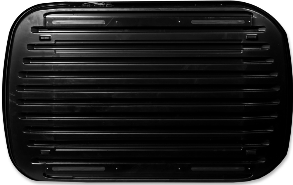 Автобокс Евродеталь Магнум 350 (черный карбон) 140х90х42 быстросъём [ED5-040B]