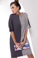 Платье "Кайла" (графит/серое) П8370 LT Collection