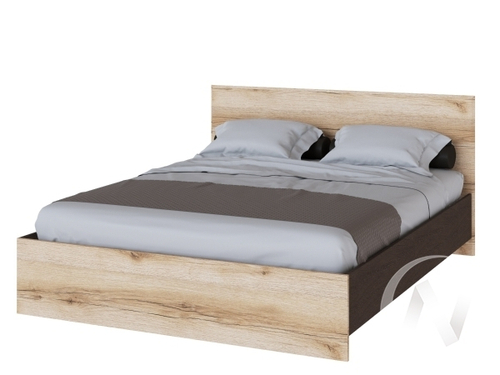 Кровать 1;6м Спальня Плейона (венге/дуб делано)