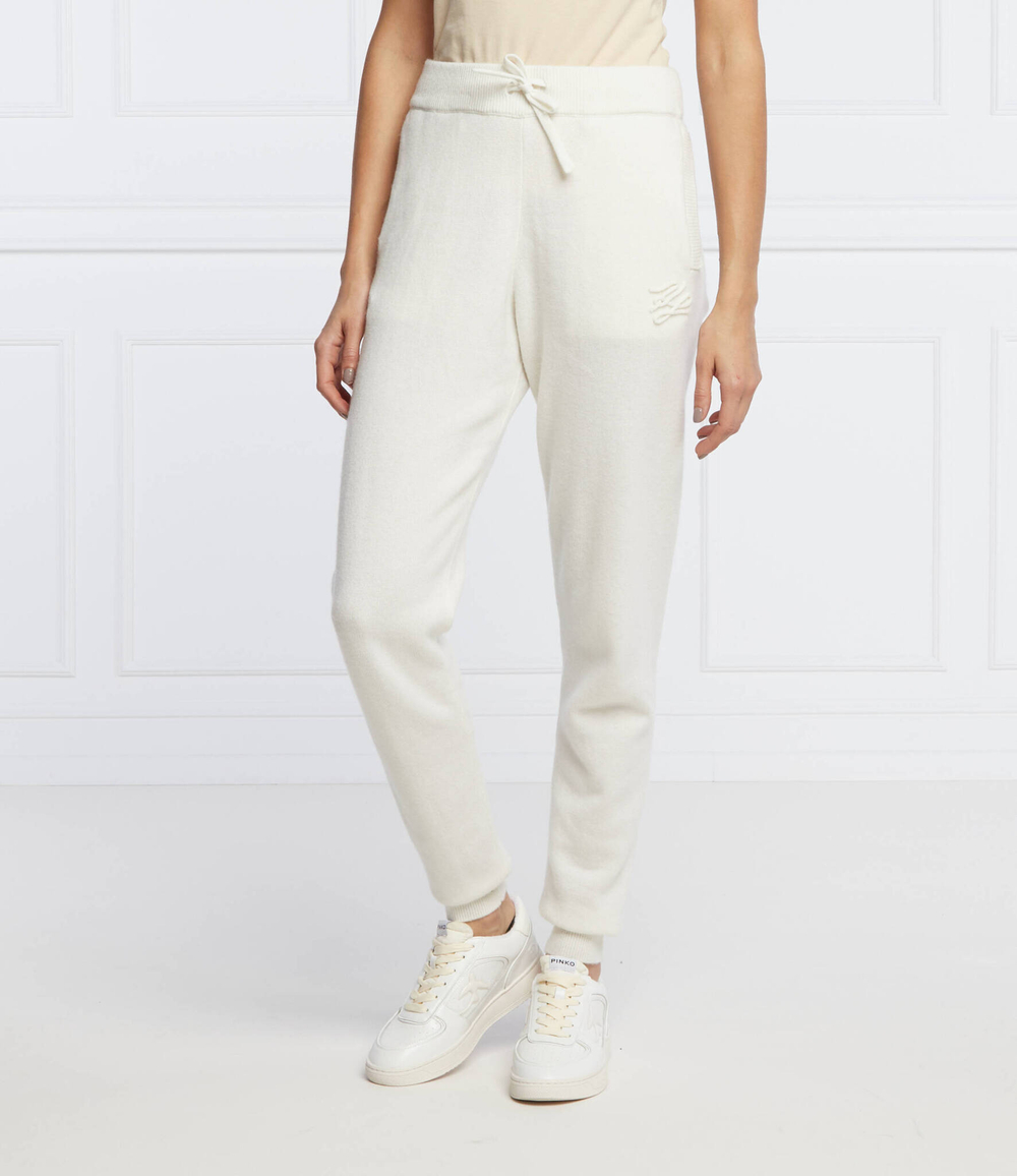 хлопчатобумажные спортивные штаны Karl Lagerfeld - белый(216W2032)