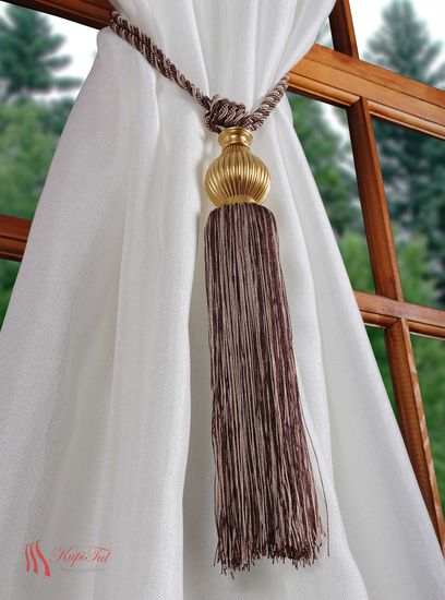 Подхваты-кисти для штор 2шт. коричневый