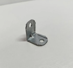 Уголок мебельный крепежный 20x20 мм, 12 штук, Белый, с пластиковой накладкой