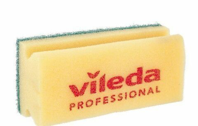Губка Vileda зеленый абразив, 9,5x7 см