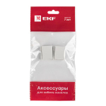 Соединитель (20x10) (4 шт) белый EKF-Plast